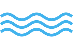 Blue Waves - geometric pattern - Free PNG