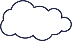 Cloud - Curated PNG - white