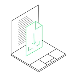 Folder - lines - No Background PNG