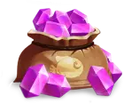 Purple Gem Bag - gem - High Resolution PNG
