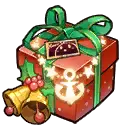 Christmas Gift Box - ribbon - bell - High Resolution PNG