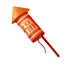 Firecracker - red - festival - No Watermark PNG