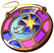 Moon and Star Ornament - hanging ornament - High Resolution PNG