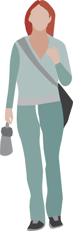 Woman in Green Clothing Illustration - illustration - Transparent Layer PNG