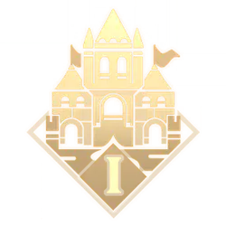 Castle Emblem - gold - Transparent Layer PNG