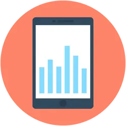 Statistical Chart - phone - Free PNG