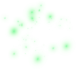Green Light Dots - glowing - No Background PNG