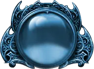 Blue Gem Mirror Frame - decorative item - PNG Images
