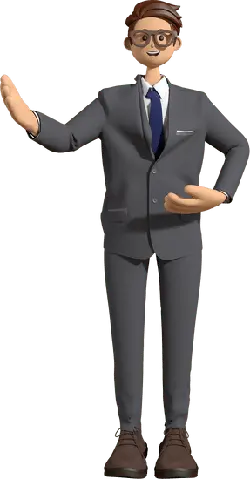 Businessman - glasses - formal - No Background PNG