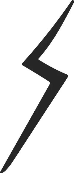 Lightning Bolt Symbol - symbol - design - No Background PNG