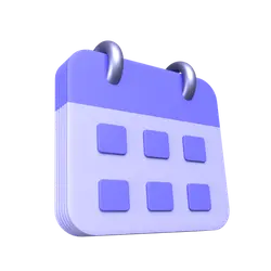 Calendar Icon - purple - Lossless PNG
