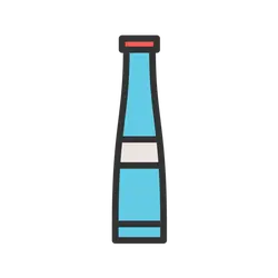 Blue Bottle - packaging - No Background PNG