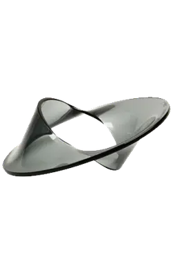 Silver Metal Sculpture - modern art - Transparent Background PNG