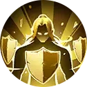 Golden Warrior - shield - Lossless PNG
