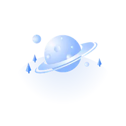 Blue Planet with Satellites - satellite - PNG
