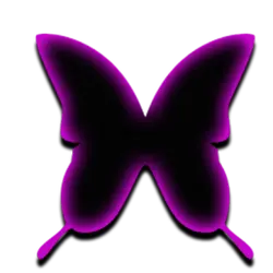 Butterfly - purple - glowing - Free Download PNG