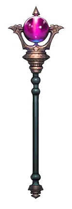 Purple Crystal Staff - mystical - No Watermark PNG