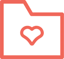Heart Folder Icon - heart - High Resolution PNG