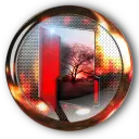 Tree Shadow in Glass Ball - light and shadow - No Background PNG