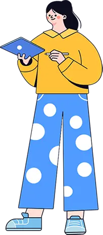 Person in Yellow Top and Blue Pants - fashion - PNG