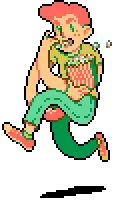 Boy Eating Ice Cream - pixel art - High Resolution PNG