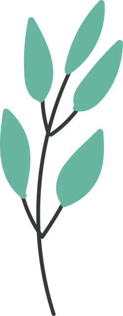 Green Plant Branch - minimalistic - No Watermark PNG