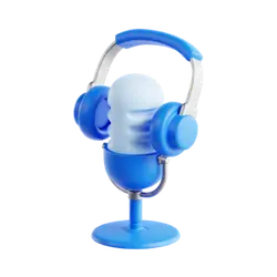 Blue Microphone Headphones Set - headphones - Free Download PNG
