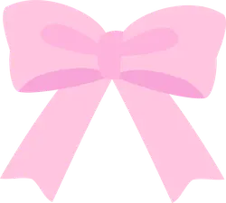 Pink Bow - pink - Transparent Background PNG