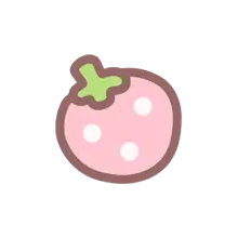 Strawberry - cute - circle - PNG Images
