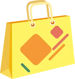 Shopping Bag - geometric pattern - High Resolution PNG