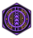 Purple Geometric Badge - purple - PNG