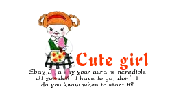 Cute Girl - orange - Transparent Background PNG