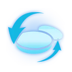 Blue Circular Arrows - icon - Free PNG