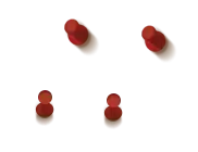 Red Light Dots - blurry - High Resolution PNG