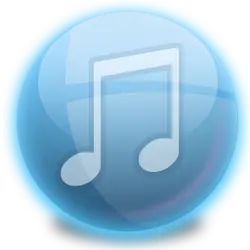 Music Icon - glossy - Transparent Layer PNG