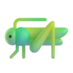 Cartoon Grasshopper - plastic - PNG