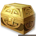 Gold Treasure Chest - decorative - Transparent Background PNG