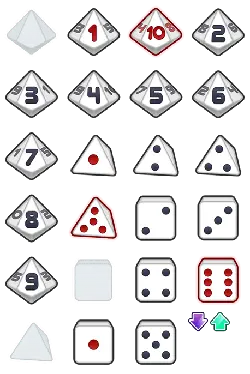 Dice Icon Set - shape - Transparent Layer PNG