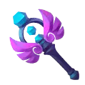 Purple Winged Staff - staff - High Resolution PNG