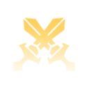Crossed Swords - gold - Free PNG