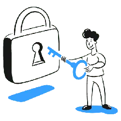 Person with Key - key - No Watermark PNG