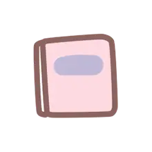 Pink Notebook - No Background PNG