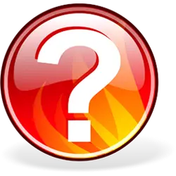Question Mark Icon - red - Transparent Background PNG