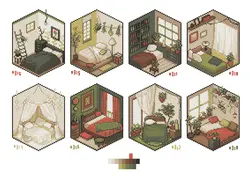Pixel Room - bedroom - No Watermark PNG
