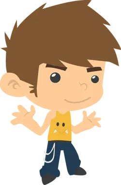 Cartoon Boy - casual wear - Free PNG