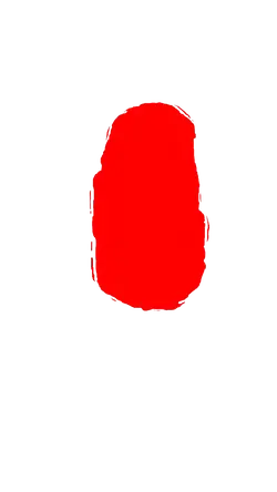 Red Circle Object - modern art - PNG