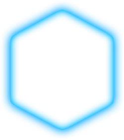 Hexagon - glowing - High Resolution PNG