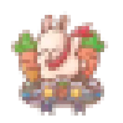 Pixel Bunny - game element - PNG