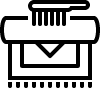 White Lines on Black Background - Designer Recommended PNG - minimalist