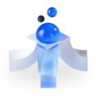 Blue Sphere - abstract - No Watermark PNG